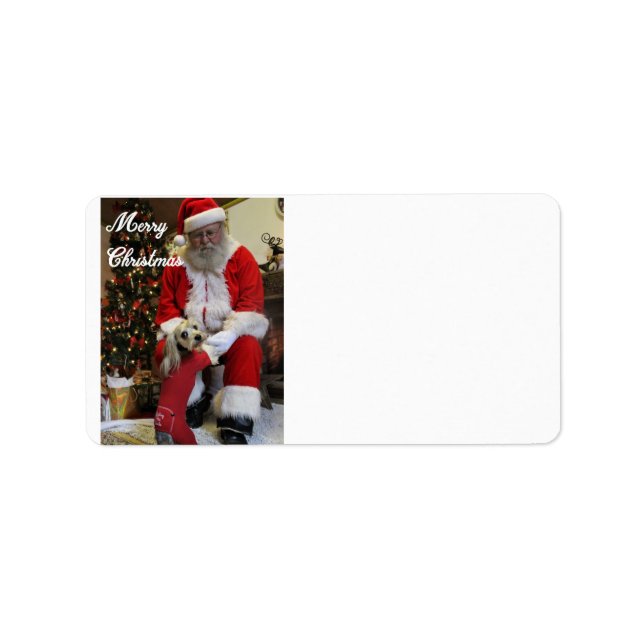 Santa Tassar Adressetikett (Framsidan)