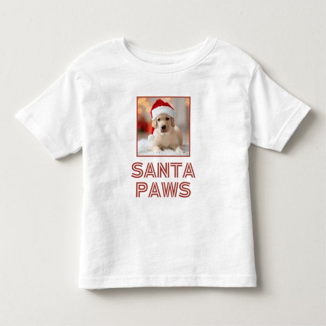 Santa Tassar - Anpassningsbar Photo Hund älskare j T Shirt (Framsida)