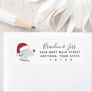 Santa Tassar - Cute Hund teme Address Label Returadress Etikett