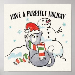 Santa Tassar Ha en exakt Helgdag Poster