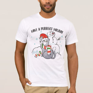 Santa tassar   har en Purrfect helgdag T Shirt
