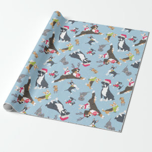 "Santa Tassar" Hund-Thélig jul Presentpapper