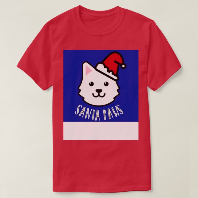 Santa Tassar hund TShirt T Shirt (Design framsida)