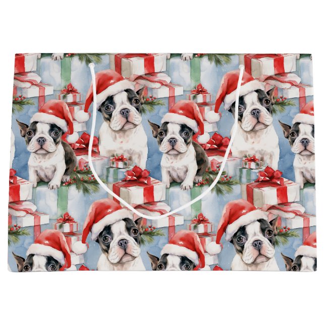 Santa Tassar Jul Wrap Frenchie Edition (Framsidan)