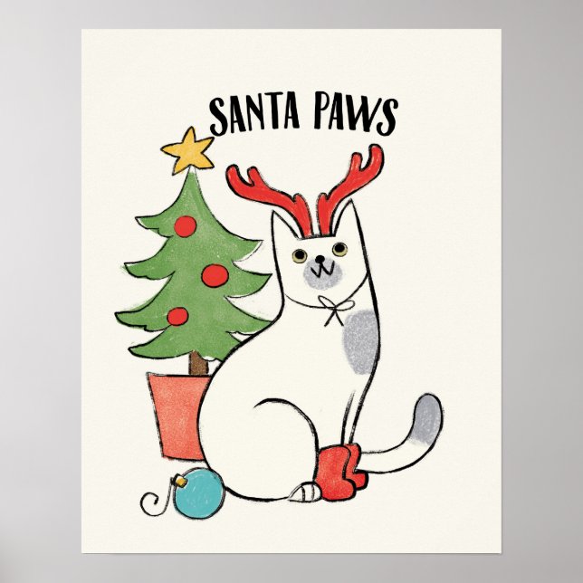 Santa Tassar | Katt av renar Poster (Framsidan)