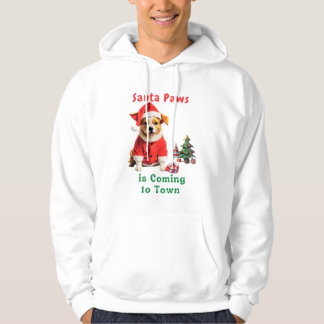 Santa Tassar kommer till Town Festive Pet Hoodie