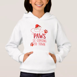 Santa Tassar kommer till Town-jultypografin T Shirt