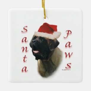 Santa Tassar Mastiff Ornament
