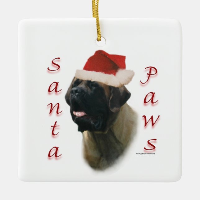 Santa Tassar Mastiff Ornament (Framsida)