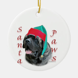 Santa Tassar Mastiff Ornament