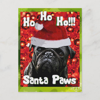 Santa Tassar PUG Helg Vykort
