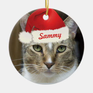 Santa tassprydnad julgransprydnad keramik