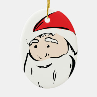 Santa Tecknad Ornament