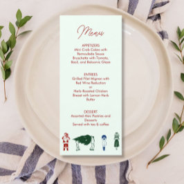 Santa Teckning jul Meny