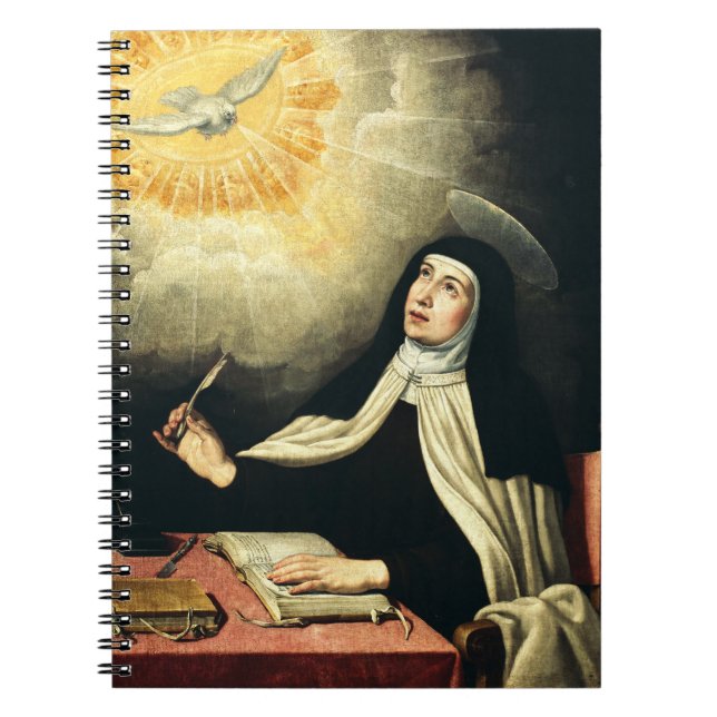 Santa Teresa av Ávila Eldens mystiker Konst Anteckningsbok (Framsidan)