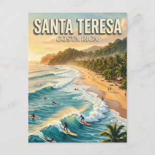 Santa Teresa-stranden Costa Rica Vykort