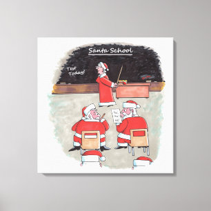 Santa Test-kanvastryck Canvastryck