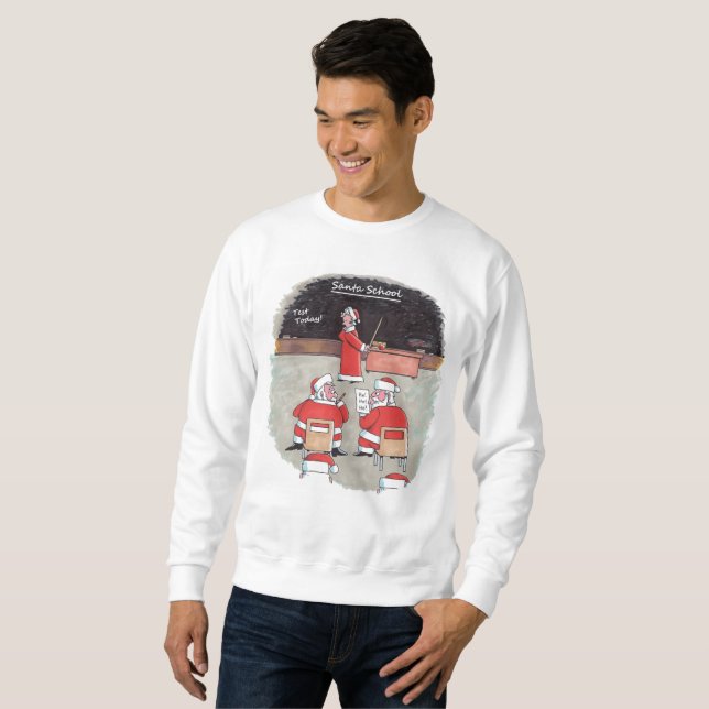 Santa Test manar white sweatshirt (Hel framsida)