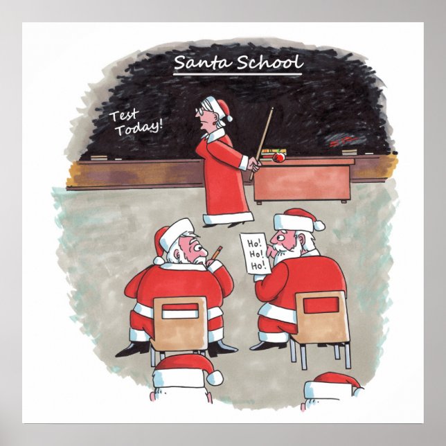 Santa Test matte poster (Framsidan)