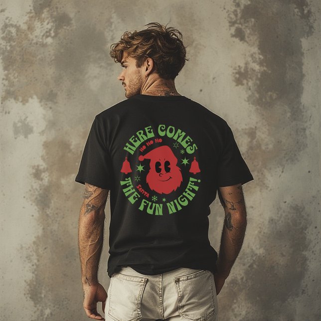 Santa the fun night Funny, Mean Guy Noël Christmas T Shirt (Skapare uppladdad)