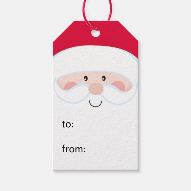 Santa Till Från Presentetikett (Framsidan)