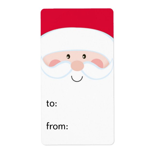 Santa Till Från Presentkort Fraktsedel (Framsidan)