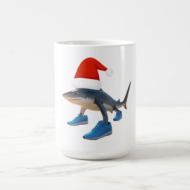 Santa Tralalero Tralala –Shark in Santa Hat Kaffemugg (Center)