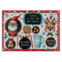 Santa Treat Board for Mjölk, Cookies & Reindeer
