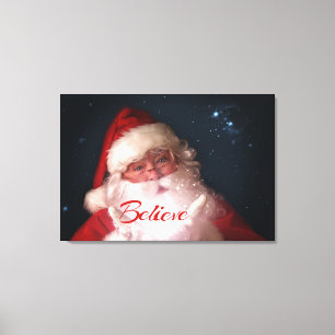 Santa Tro-julkonst Canvastryck