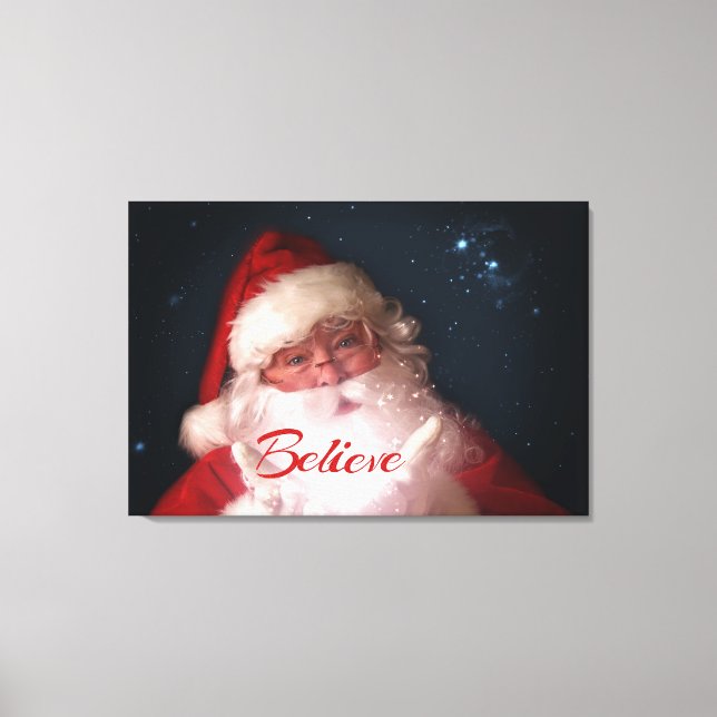 Santa Tro-julkonst Canvastryck (Framsida)