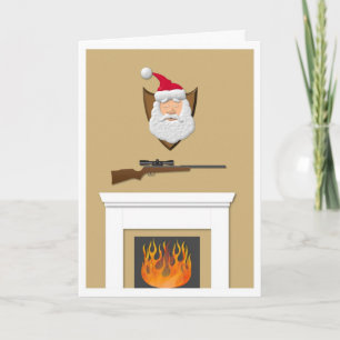 Santa trofé helgkort