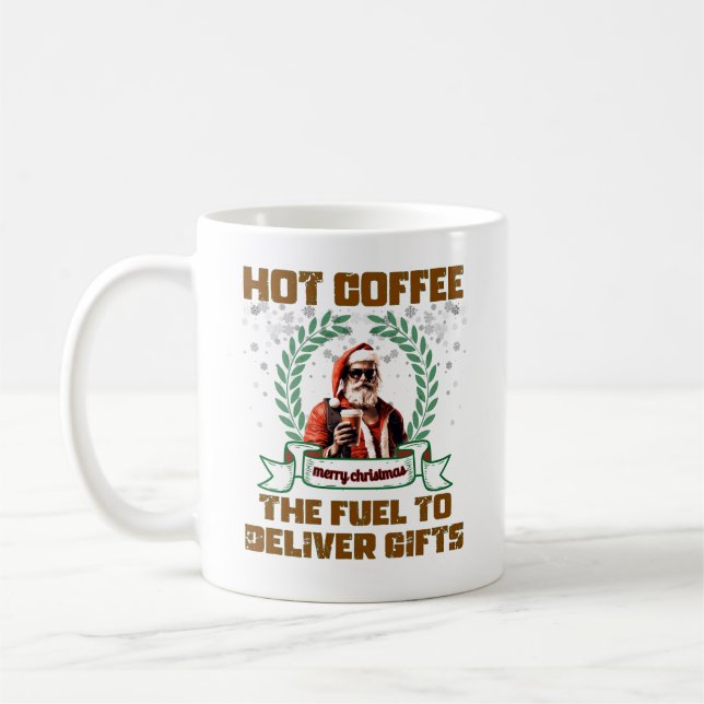 Santa Trucker Coffee Helgdag Delivery jul Ro Kaffemugg (Vänster)