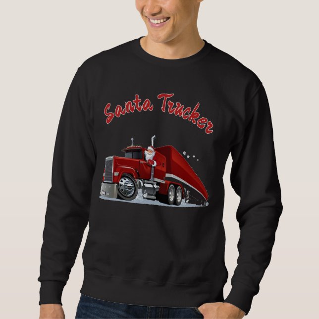 Santa Trucker T Shirt (Framsida)