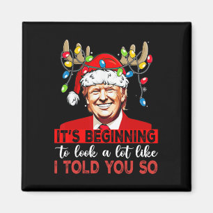 Santa Trump börjar se ut som jag. Magnet