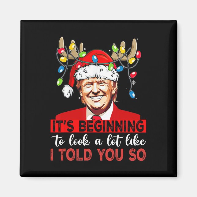 Santa Trump börjar se ut som jag. Magnet (Framsidan)