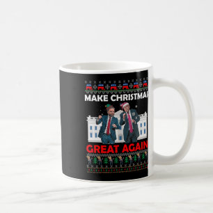 Santa Trump Dance Gör jul Underbar igen Julafton Kaffemugg