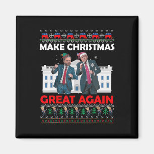 Santa Trump Dance Gör jul Underbar igen Julafton Magnet