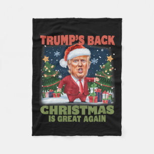 Santa Trump Dance Gör julen Underbar igen till Uga Fleecefilt