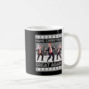 Santa Trump Dance Gör julen Underbar igen till Uga Kaffemugg