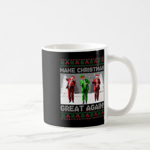 Santa Trump Dance Gör julen Underbar igen till Uga Kaffemugg