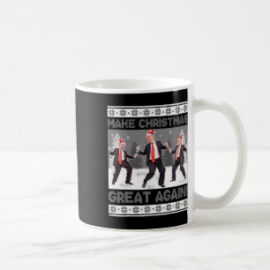 Santa Trump Dance Gör julen Underbar igen till Uga Kaffemugg