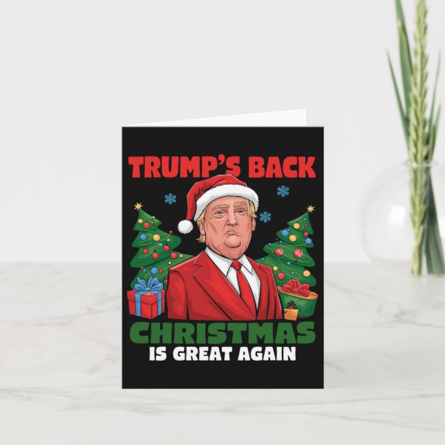 Santa Trump Dance Gör julen Underbar igen till Uga Kort (Framsida)