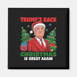 Santa Trump Dance Gör julen Underbar igen till Uga Magnet