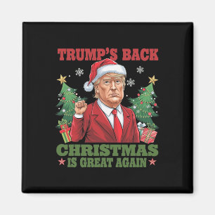 Santa Trump Dance Gör julen Underbar igen till Uga Magnet