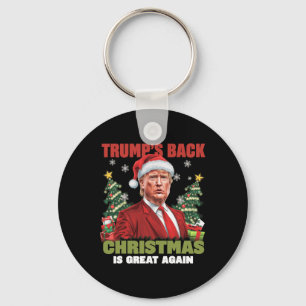 Santa Trump Dance Gör julen Underbar igen till Uga Nyckelring