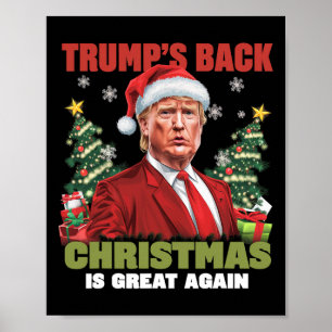 Santa Trump Dance Gör julen Underbar igen till Uga Poster