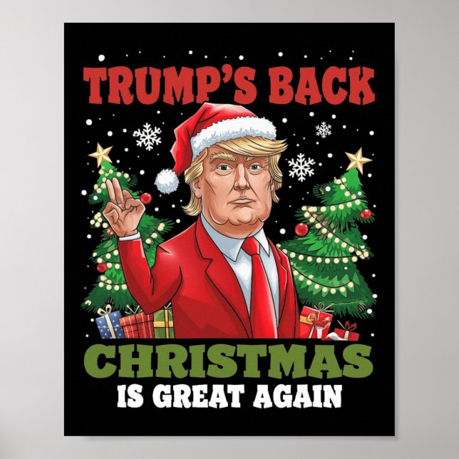 Santa Trump Dance Gör julen Underbar igen till Uga Poster (Framsidan)