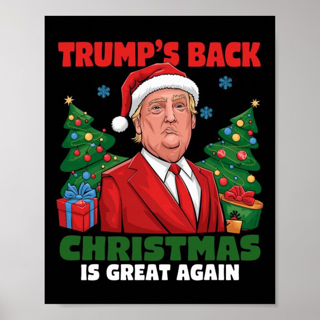 Santa Trump Dance Gör julen Underbar igen till Uga Poster (Framsidan)