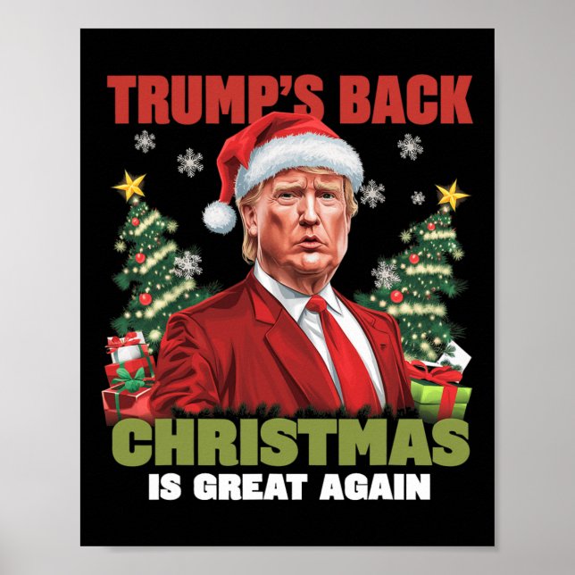 Santa Trump Dance Gör julen Underbar igen till Uga Poster (Framsidan)