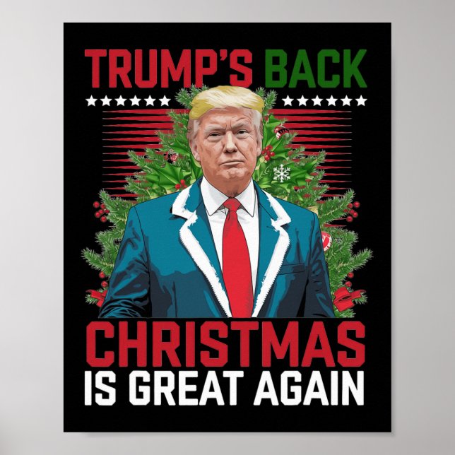 Santa Trump Dance Gör julen Underbar igen till Uga Poster (Framsidan)